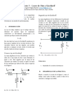 Laboratorio Ley de Kirchhoff