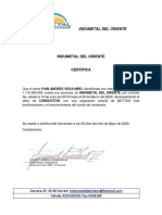 Certificacion Laboral