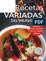 72 RECETAS VARIADAS DEL MUNDO Ideales para