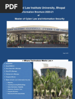 National Law Institute University, Bhopal: Information Brochure 2020-21