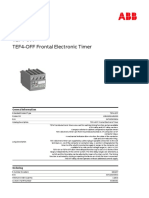 TEF4-OFF Frontal Electronic Timer