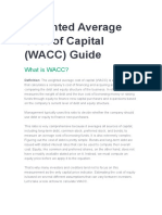 Weighted Average Cost of Capital