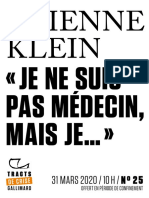 Etienne Klein - "Je Ne Suis Pas Médecin Mais Je... "