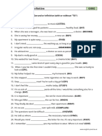 B1 Gerund and Infinitive GI002: Fill in The Correct Form: Gerund or Infinitive (With or Without "TO")