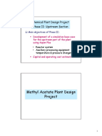 Methyl Acetate Plant Design Project