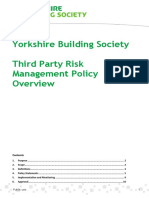 YBS Third Party Risk Management Policy Overview