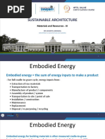 Sustainable Architecture: Materials and Resources - III