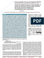 Effectiveness of Planned Teaching Program On Knowledge of Immediate Postpartum Intrauterine Contraceptive Devices PPIUCD Among Antenatal Mothers in Selected Community Areas, Dehradun