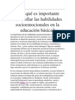 Por Qué Es Importante Desarrollar Las Habilidades Socioemocionales