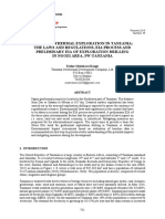 Unu-Gtp-2016-35 Eia of Geothermal Exploration in Tanzania. The Laws and Regulations, Eia Process and Preliminary Eia of Exploration Drilling in Ngozi Area, Sw-Tanzania