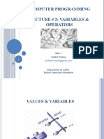 Variables & Operators in C++ Programming