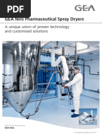 GEA Niro Pharmaceutical Spray Dryers: A Unique Union of Proven Technology and Customised Solutions