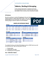 LAB: String Patterns, Sorting & Grouping: HR Database