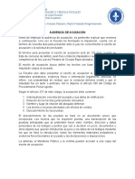 Audiencia de Formulacion de Acusación