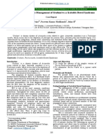 Role of Picchavasthi in The Management of Grahani W.S.R Irritable Bowel Syndrome