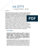 CEst. Sentencia 23773 - Febrero 12, 2020 - ICA Actividad Comercial