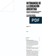 (B. COMPL) Mitomanías de La Educación Argentina A. Grimson - T. Fanfani