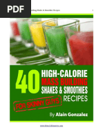 40 High Calorie Shakes and Smoothies