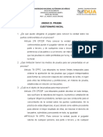 Cuestionario Teoria Del Proceso, Unidad 23