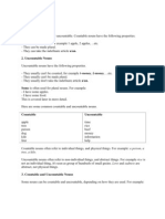 Grammar Countable Nouns