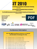 Bradford, West Yorkshire, Uk 29 June - 1 July 2010: (Cit-2010) (Icess-2010) (Scalcom-2010)