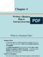 Writing A Business Plan in Entrepreneurship