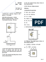 Eccentrically Loaded Square Footing With Uniform Soil Pressure Solution: 1.) Find The Eccentricity