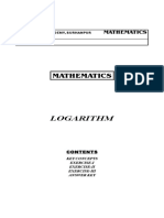 Class XI (Matrix and Kinematic) Logarithm (Uttam Sir) 26.04.2018