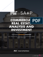 Mit Commercial Real Estate Analysis and Investment Online Short Program Brochure