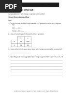 Genetic Crosses Virtual Lab: Record Observations and Data