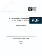 Oil Price Shocks and Devefoping Countries: A Case Study of The Crisis