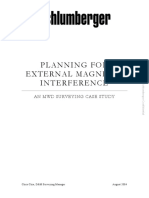 Planning For External Magnetic Interference: An MWD Surveying Case Study