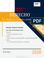 Derecho: A1. Alegatos y Citación A Sentencia