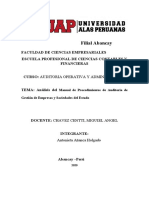 Analisis de Manual de Procedimientos de Auditoria de Gestión de Empresas y Sociedades Del Estado