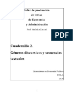 Cuadernillo 2. Género y Secuencias Textuales