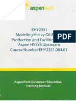 EHY2351 Aspen HYSYS Upstream