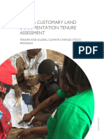 Zambia Customary Land Documentation Tenure Assessment: Tenure and Global Climate Change (TGCC) Program