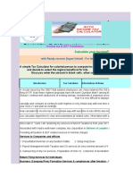 Auto Tax Calculator Version 15.0 (Blank) FY 2020-21