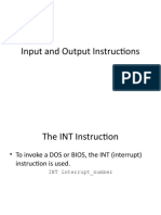 COAL Lec 5 Input Output Instructions - Chap4