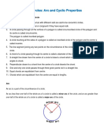 Circles Arc and Cyclic Properties