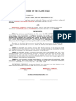 Deed of Absoulute Sale 1