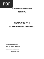 Seminario - Planificacion Regional