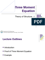 Three Moment Equation: Theory of Structure - I