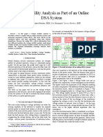 Voltage Stability Analysis As Part of An Online DSA System