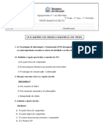 Lê As Questões Com Atenção e Responde-As Com Clareza