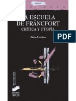 La Escuela de Francfort (Adela Cortina) PDF