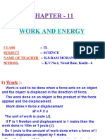 Chapter - 11: Work and Energy