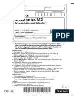 Mechanics M2: Pearson Edexcel GCE