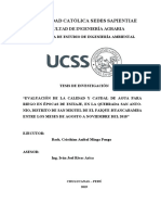 Universidad Católica Sedes Sapientiae: Facultad de Ingeniería Agraria