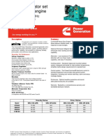 Diesel Generator Set 4B3.9 Series Engine: 70kVA - 100kVA 50Hz 60kW - 90kW 60Hz